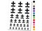 Plus or Minus Range of Values Math Symbol Temporary Tattoo Water Resistant Fake Body Art Set Collection